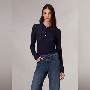 RAG & BONE NEW YORK Viola Polo Sweater